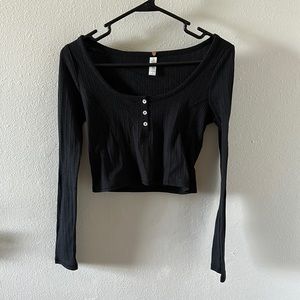 SOLD Pacsun Cropped Lounge Henley